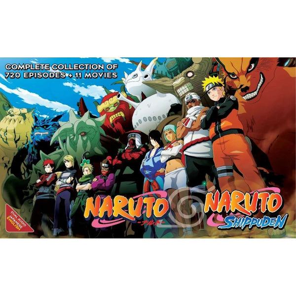 Naruto Episode 1-720 Complete Series + 11 Movies Collection Dual Audio