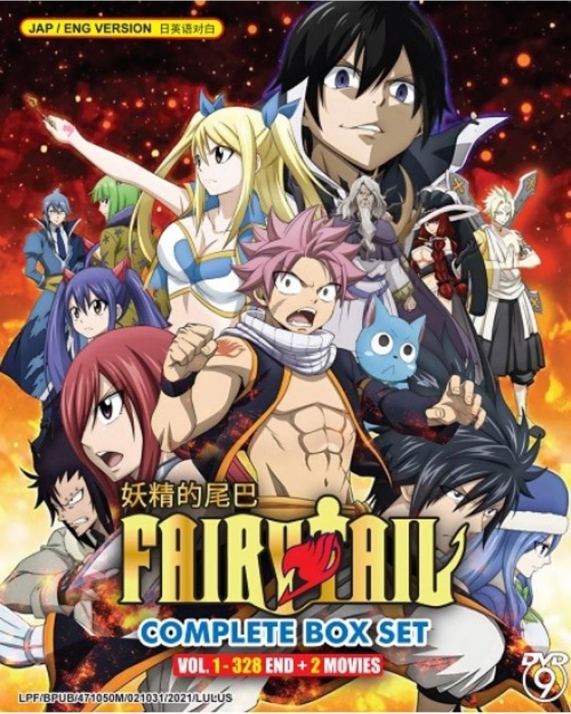 FAIRY TAIL - ANIME TV DVD (1-328 EPS+2 MOVIES+9 OVA) (ENG DUB) SHIP FROM US