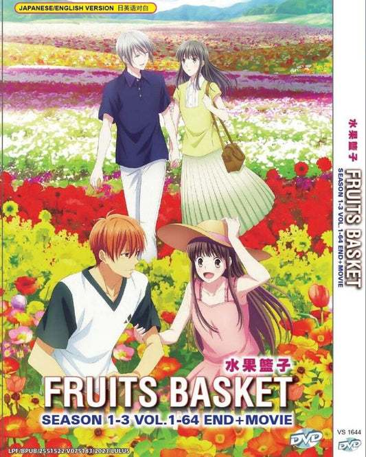 Fruit Basket Season 1-3 Series + Movies Anime DVD Collection All Region Dual Audio English Dubbed and Subbed Box Set
