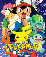 Pokemon Season 1-20 USA English Version Anime DVD Complete Collection All Region English Dubbed Box Set