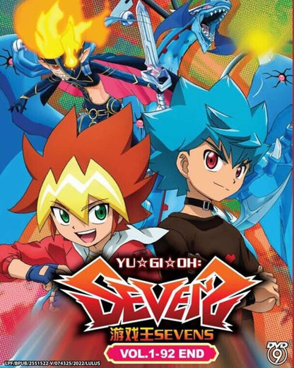 Yu-Gi-Oh! Sevens Season 1-2 Episode 1-92 Anime DVD Collection All Region English Subbed Box Set