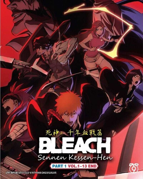 Bleach: Thousand-Year Blood War Part 1 Anime DVD Dual Audio English Dubbed and Subbed Box Set