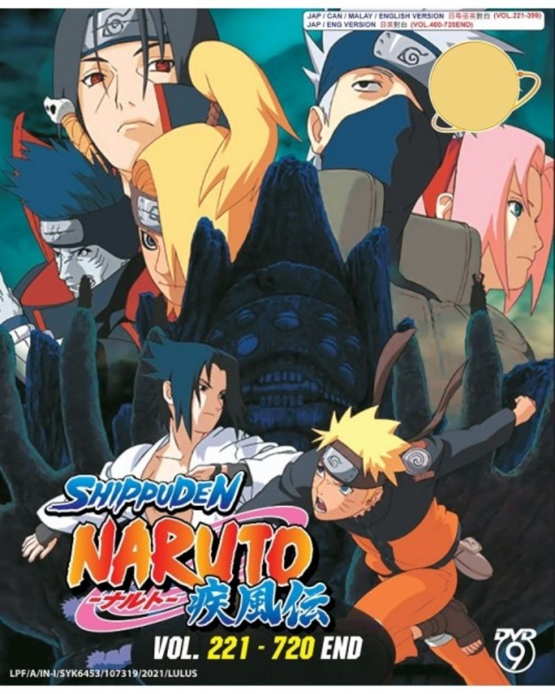 Naruto Shippuden Complete Series Episode 221-720 Anime DVD Collection All Region Dual Audio English Dubbed and Subbed Box Set