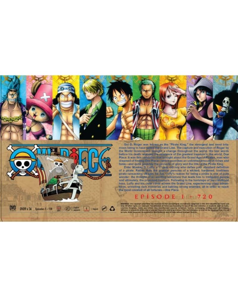 Dvd One Piece Box 1 - Episódios 1 Ao 43 Dublado Dual Áudio