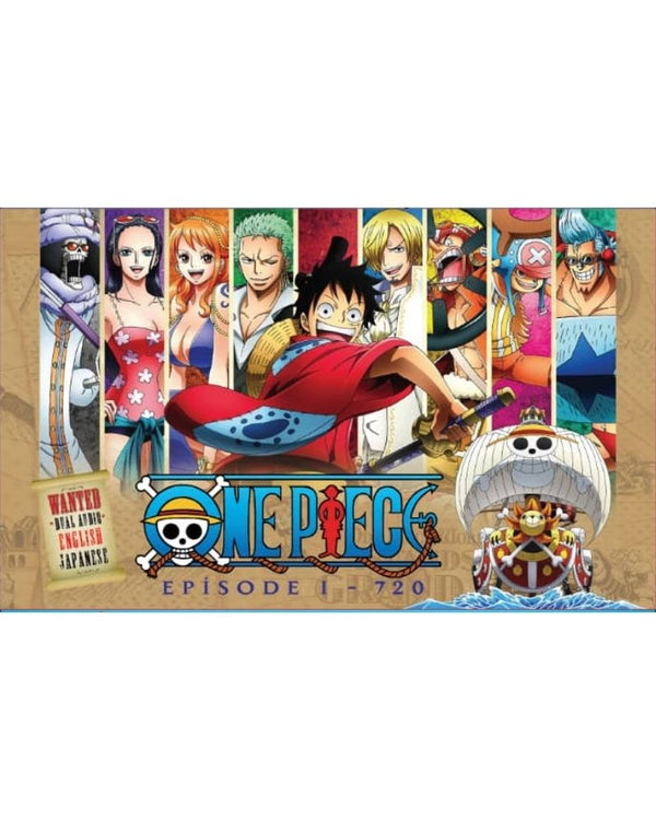 One Piece Complete Series Episode 1-720 Anime DVD Collection All Region Dual Audio English Dubbed and Subbed Box Set 