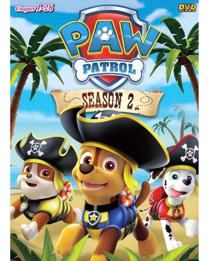 Paw Patrol Season 2 Episode 1-26 Cartoon TV Series DVD English Dubbed