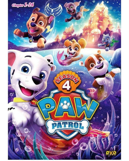 Paw Patrol Season 4 Episode 1-26 Cartoon TV Series DVD English Dubbed