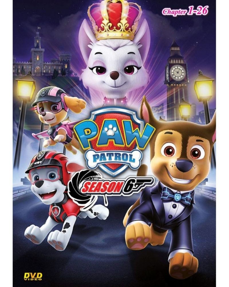 Paw Patrol Season 6 Episode 1-26 Cartoon TV Series DVD English Dubbed