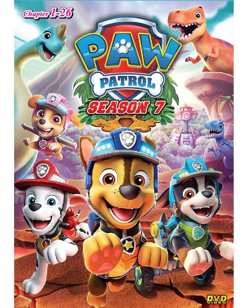 Paw Patrol Season 7 Episode 1-26 Cartoon TV Series DVD English Dubbed
